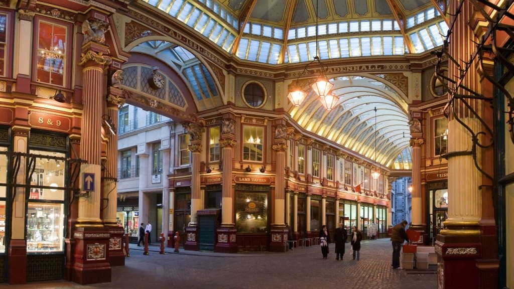 Leadenhall Market, the Exterior for Diagon Alley in Harry Potter