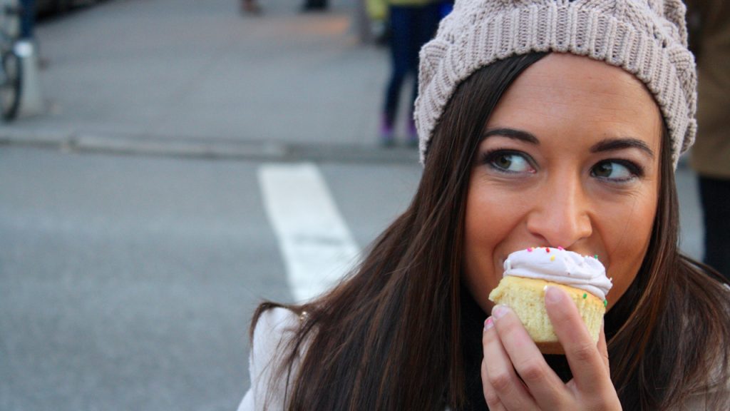 Eating Cupcake on the Sex and the City Tour
