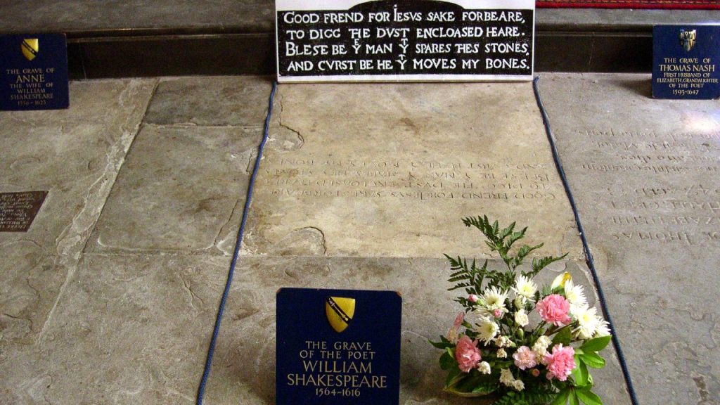 Shakespeare's Grave, Stratford-upon-Avon