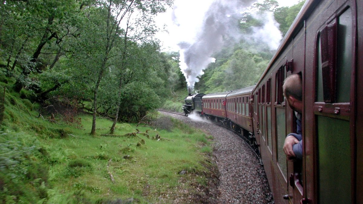 Harry Potter Dampfzug und das schottische Hochland