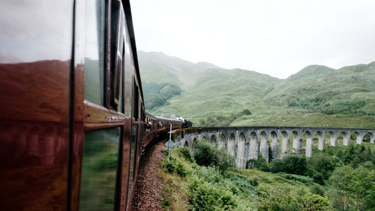 Harry Potter Dampfzug und das schottische Hochland