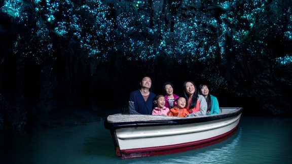 Hobbiton Movie Set and Waitomo Glow Worms from Auckland