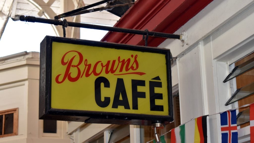 Brown's Cafe Sign