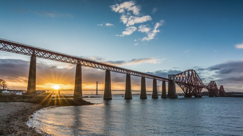 Sunset in South Queensferry